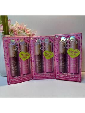 BUNDLE 3 Too Faced Cloud Crush Whipped Lip & Cheek Duo Makeup Gift Set